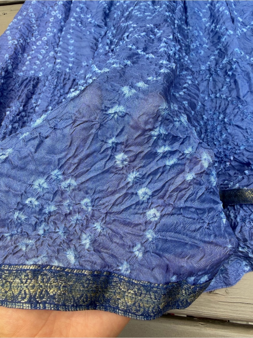V.DE.VINSTER Blue Floral Tiered Maxi Dress size S - Picture 8 of 16